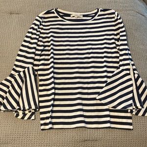 Navy Striped Loft Blouse